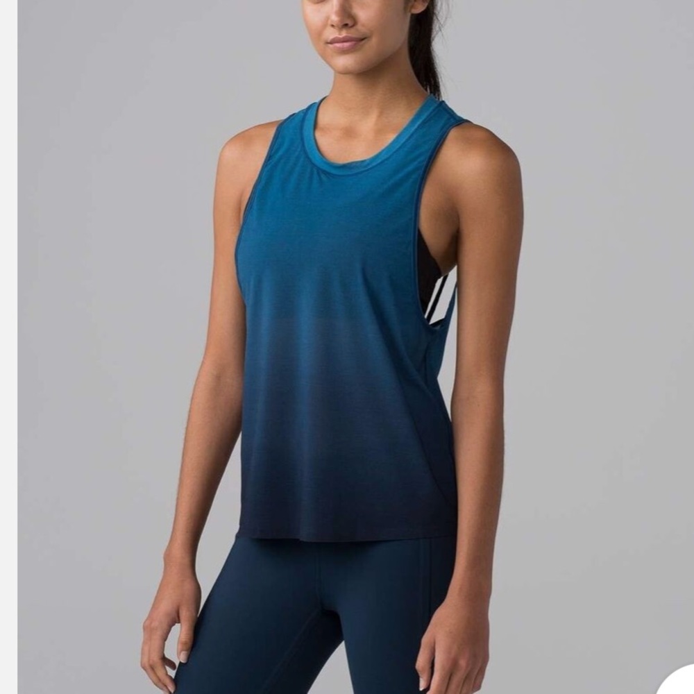 Women's Blue Sleeveless Top
